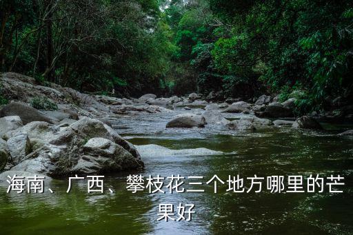 海南、廣西、攀枝花三個地方哪里的芒果好