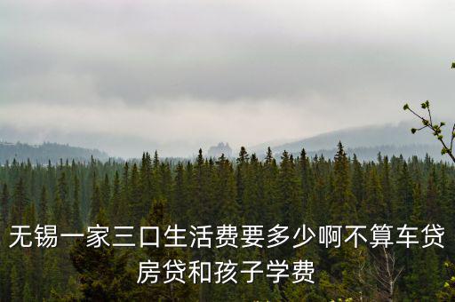 無錫普通小學四年級學費多少,無錫一家三口生活費要多少啊