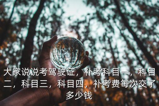 江蘇駕?？扑难a考多少錢,補考費每次交了多少錢
