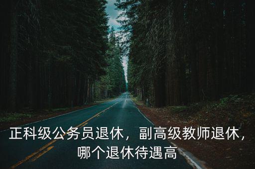 南京正科級公務(wù)員退休工資是多少,正科級公務(wù)員退休
