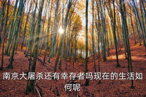 進南京大屠殺的日本人有多少人,南京大屠殺還有幸存者嗎