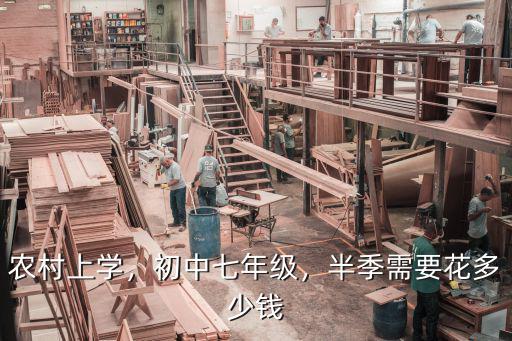 農(nóng)村上學，初中七年級，半季需要花多少錢