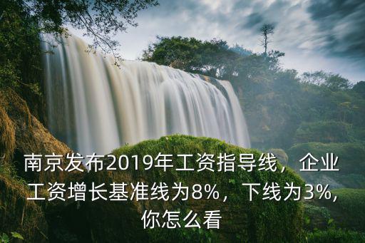 南京發布2019年工資指導線，企業工資增長基準線為8%，下線為3%,你怎么看