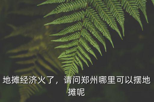 鄭州市蓮花街夜市地攤在哪里,地攤都在哪里進貨