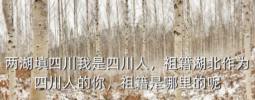 胡人天祖籍是四川哪里,祖籍是哪里的呢
