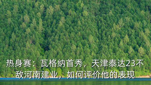 河南建業對天津泰達熱身賽哪里有直播,河南建業2:3天津泰達