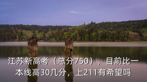 江蘇新高考（總分750），目前比一本線高30幾分，上211有希望嗎