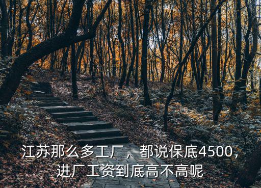 江蘇化工廠(chǎng)車(chē)間主任工資多少,進(jìn)廠(chǎng)工資到底高不高呢