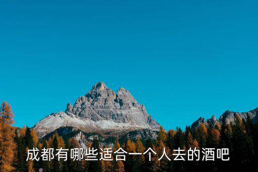 成都有哪些適合一個人去的酒吧