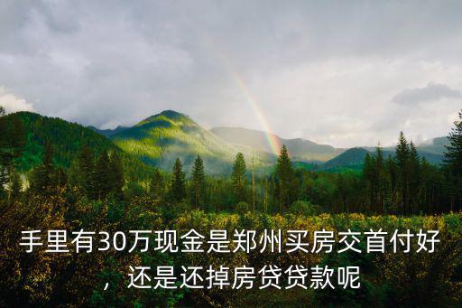 鄭州手持現(xiàn)金怎么買房,十萬二十萬在鄭州怎么買房