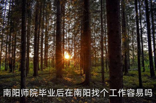 南陽師院畢業后在南陽找個工作容易嗎
