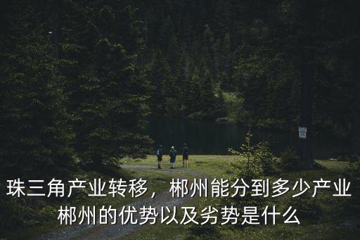 珠三角產(chǎn)業(yè)轉(zhuǎn)移，郴州能分到多少產(chǎn)業(yè)郴州的優(yōu)勢以及劣勢是什么