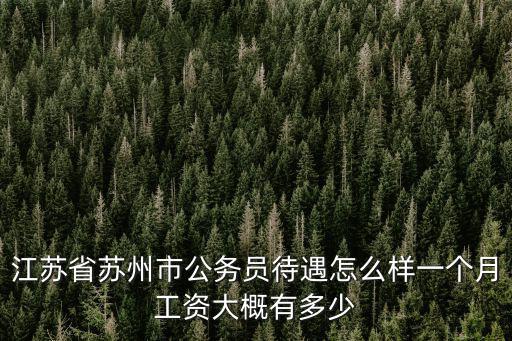 蘇州相城區(qū)公務員年收入有多少錢,江蘇公務員一年收入多少錢