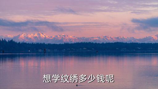 想學紋繡多少錢呢