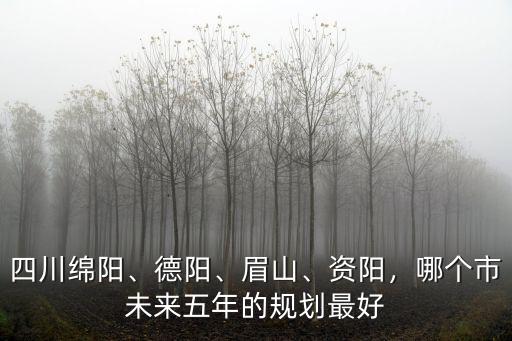 資陽和德陽哪里好一些,德陽與成都同城化