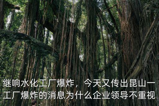 繼響水化工廠爆炸，今天又傳出昆山一工廠爆炸的消息為什么企業(yè)領(lǐng)導(dǎo)不重視