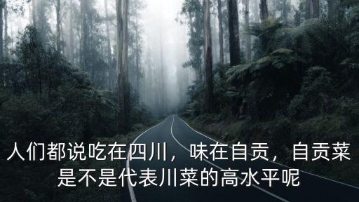 人們都說吃在四川，味在自貢，自貢菜是不是代表川菜的高水平呢