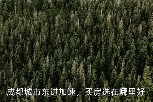 成都東進的路在哪里,成都目前重心在東進還是南拓