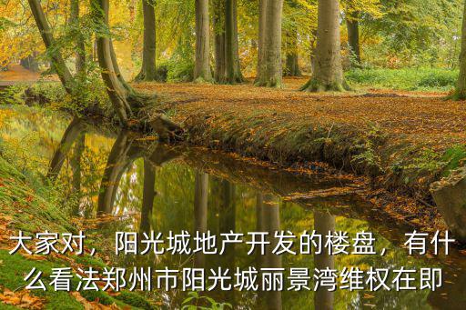 陽光城地產在鄭州有多少項目,陽光城地產開發的樓盤
