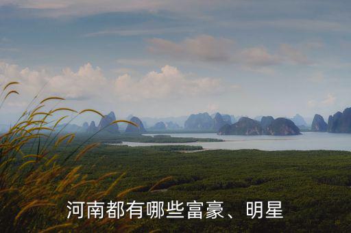 河南哪里有錢,河南最有錢的人都是誰