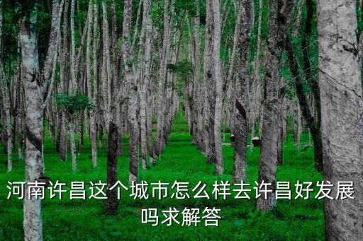 河南許昌人怎么樣啊,河南許昌這個城市怎么樣