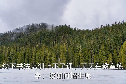 線下書法培訓上不了課，天天在教室練字，該如何招生呢
