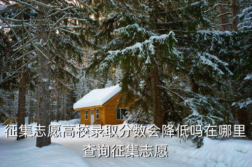 征集志愿高校錄取分?jǐn)?shù)會(huì)降低嗎在哪里查詢征集志愿