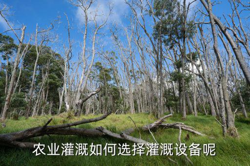 農業灌溉如何選擇灌溉設備呢