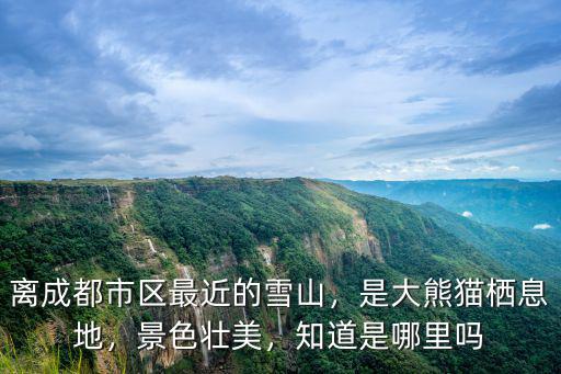 離成都市區最近的雪山，是大熊貓棲息地，景色壯美，知道是哪里嗎