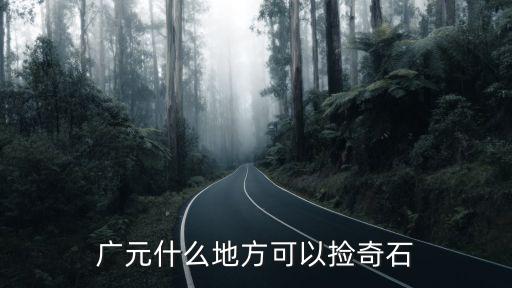 廣元什么地方可以撿奇石