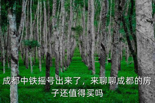 成都中鐵搖號出來了，來聊聊成都的房子還值得買嗎