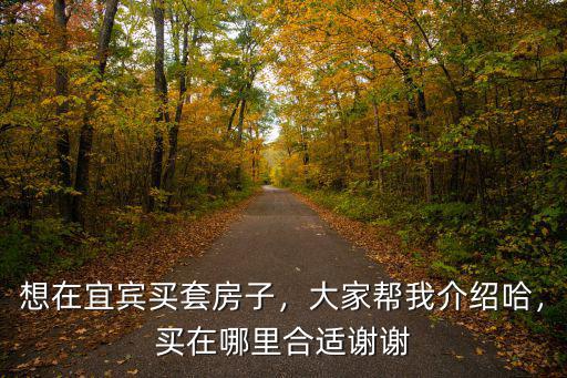 想在宜賓買套房子，大家?guī)臀医榻B哈，買在哪里合適謝謝