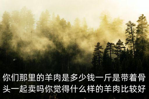 你們那里的羊肉是多少錢一斤是帶著骨頭一起賣嗎你覺得什么樣的羊肉比較好