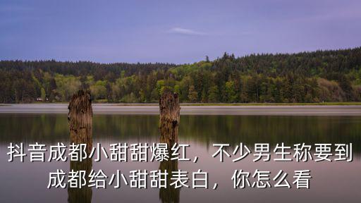 抖音成都小甜甜爆紅，不少男生稱要到成都給小甜甜表白，你怎么看