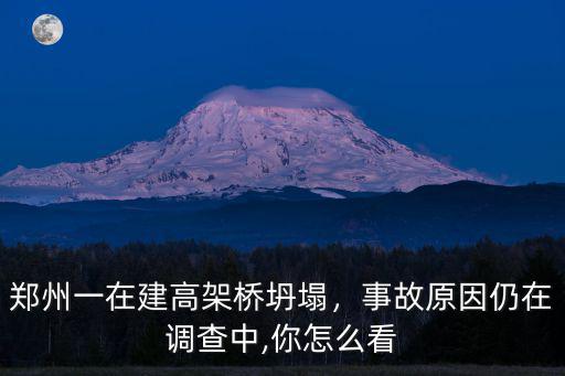 鄭州一在建高架橋坍塌，事故原因仍在調查中,你怎么看