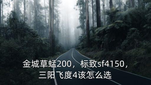 金城草蜢200，標致sf4150，三陽飛度4該怎么選