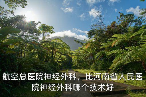 航空總醫院神經外科，比河南省人民醫院神經外科哪個技術好
