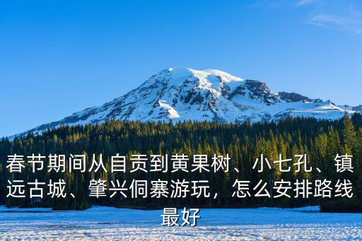 自貢春節哪里好游,春節期間從自貢到黃果樹