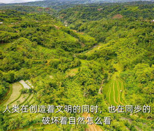 人類在創造著文明的同時，也在同步的破壞著自然怎么看
