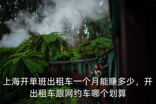 上海開單班出租車一個(gè)月能賺多少，開出租車跟網(wǎng)約車哪個(gè)劃算