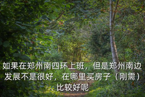 鄭州南四環哪里有租房的,如果在鄭州南四環上班