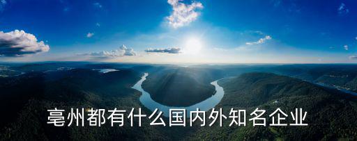 亳州中成藥企業有多少,亳州都有什么國內外知名企業