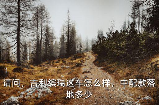 請問，吉利繽瑞這車怎么樣，中配款落地多少