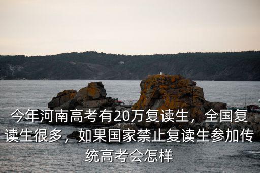 今年河南高考有20萬復(fù)讀生，全國復(fù)讀生很多，如果國家禁止復(fù)讀生參加傳統(tǒng)高考會怎樣