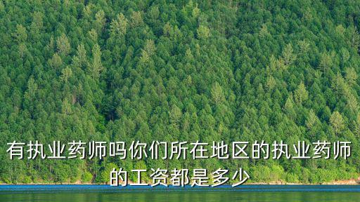 有執(zhí)業(yè)藥師嗎你們所在地區(qū)的執(zhí)業(yè)藥師的工資都是多少