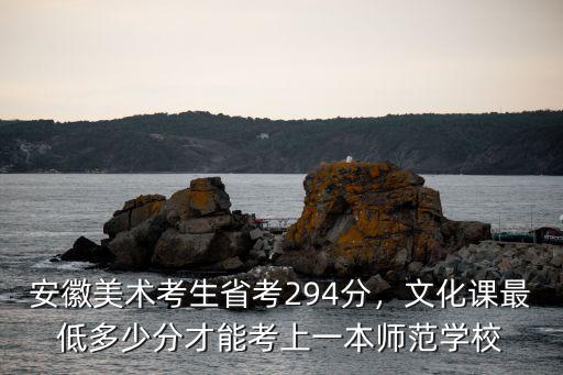 安徽2018年高考美術(shù)文化課分?jǐn)?shù)線是多少,安徽美術(shù)考生省考294分