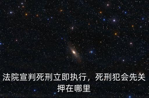 南充市執行死刑在哪里,法院宣判死刑立即執行
