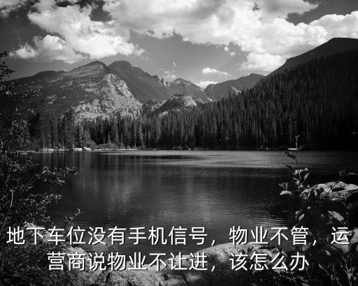 荊州小區物業不讓進入車庫怎么辦,親戚來物業不讓車進怎么辦