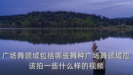 廣場舞領(lǐng)域包括哪些舞種廣場舞領(lǐng)域應(yīng)該拍一些什么樣的視頻