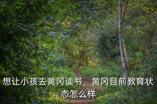 想讓小孩去黃岡讀書，黃岡目前教育狀態怎么樣